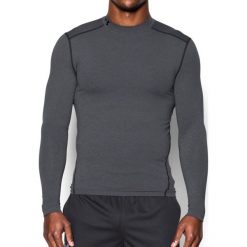 Under Armour Koszulka męska ColdGear Armour Mock Under Armour Carbon Hearther/Black r. XL (1265648-090). Czarne koszulki sportowe męskie Under Armour, m. Za 169,99 zł.