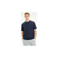T-shirty z krótkim rękawem Tommy Hilfiger UM0UM01165 SS TEE. Niebieskie t-shirty męskie TOMMY HILFIGER, s, bez wzorów, bez kołnierzyka, krótkie. Za 140,09 zł.