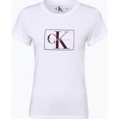 Calvin Klein Jeans - T-shirt damski, czarny. Czarne t-shirty damskie Calvin Klein Jeans, l, z nadrukiem, z jeansu. Za 219,95 zł.