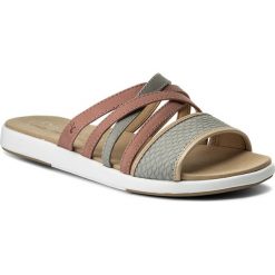 Klapki EMU AUSTRALIA - Jimble W11684 Dove Grey. Szare klapki damskie EMU Australia, bez wzorów, ze skóry, bez obcasa. W wyprzedaży za 249,00 zł.