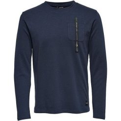 ONLY&SONS Męska sweter Saul kieszonkowy Ls Ciemny Sapphire (rozmiar M). Niebieskie swetry męskie Only&Sons, m, bez wzorów, eleganckie, bez kołnierzyka, bez kaptura. W wyprzedaży za 52,00 zł.