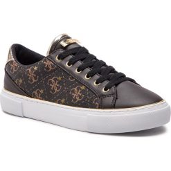 Tenisówki GUESS - FL5GRO FAL12 BLKBR. Pomarańczowe półbuty damskie Guess, na co dzień, z aplikacjami, z gumy, na płaskiej podeszwie. W wyprzedaży za 259,00 zł.