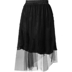 Długie spódnice: Navy London GRACE Długa spódnica black