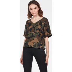 G-Star Raw - T-shirt. Bluzki damskie G-Star RAW, s, bez wzorów, z bawełny, bez kołnierzyka. W wyprzedaży za 159,90 zł.