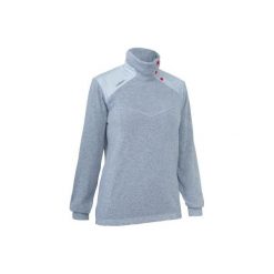 Sweter żeglarski SAILING 100 damski. Szare swetry damskie TRIBORD, m, bez wzorów, z bawełny, bez rękawów, bez kaptura. Za 79,99 zł.
