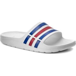 Klapki męskie: Klapki adidas – Duramo Slide U43664 Wht/Trublu/Red