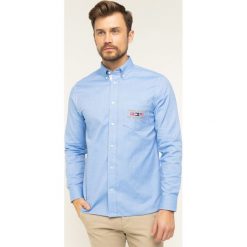 Koszula TOMMY HILFIGER Flex Motif Oxford MW0MW12187. Białe koszule męskie TOMMY HILFIGER, s, bez wzorów, z elastanu, casualowe, bez kołnierzyka, bez rękawów. W wyprzedaży za 319,00 zł.
