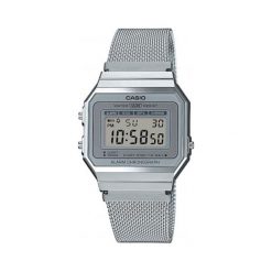 Zegarek CASIO - Vintage A700WEM-7AEF Silver/Silver. Szare zegarki damskie CASIO. W wyprzedaży za 179,00 zł.
