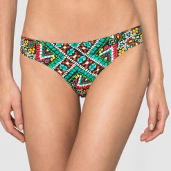 Bielizna damska: Dół od bikini z nadrukiem, krój culotte