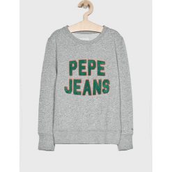 Pepe Jeans - Bluza 128-178/180 cm. Niebieskie bluzy chłopięce Pepe Jeans, z aplikacjami, z bawełny, bez rękawów, bez kaptura. W wyprzedaży za 149,90 zł.