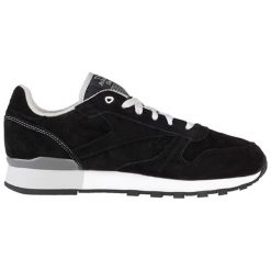 Buty sportowe męskie: Skórzane buty sportowe w kolorze czarnym