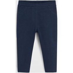 Mango Kids - Legginsy dziecięce Terry 80-104 cm. Czarne spodnie dziewczęce Mango Kids, bez wzorów, z elastanu. Za 35,90 zł.