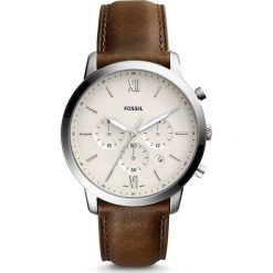 Zegarek FOSSIL - Neutra Chrono FS5380 Brown/Silver. Pomarańczowe zegarki męskie Fossil, ze stali. Za 509,00 zł.