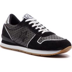 Sneakersy TRUSSARDI JEANS - 79A00322 K310. Czarne półbuty damskie Trussardi Jeans, z jeansu. W wyprzedaży za 379,00 zł.