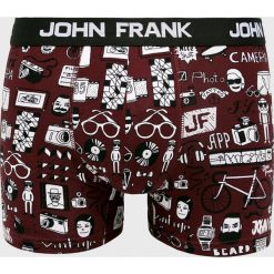 John Frank - Bokserki. Brązowe bokserki męskie John Frank, bez wzorów, z elastanu. W wyprzedaży za 29,90 zł.