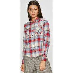 Pepe Jeans - Koszula Rubi. Szare bluzki damskie Pepe Jeans, na co dzień, s, w kratkę, z bawełny, klasyczne, z klasycznym kołnierzykiem, z długim rękawem. W wyprzedaży za 179,90 zł.