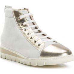 Buty damskie. Żółte półbuty damskie Wittchen, na lato, bez wzorów, ze skóry, bez obcasa, bez zapięcia. W wyprzedaży za 399,90 zł.