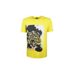 T-shirty z krótkim rękawem Roberto Cavalli S01GC0541. Żółte t-shirty męskie Roberto Cavalli, s, bez wzorów, bez kołnierzyka, krótkie. Za 279,00 zł.