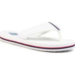 Japonki U.S. POLO ASSN. - Nettuno HANK4103S0/N1 Whi. Białe klapki męskie U.S. Polo Assn., bez wzorów, z tworzywa sztucznego. Za 109,00 zł.