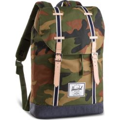 Plecak HERSCHEL - Retreat 10066-02166 Camo. Zielone torby męskie skórzane marki Herschel, bez wzorów, ze skóry. W wyprzedaży za 369,00 zł.