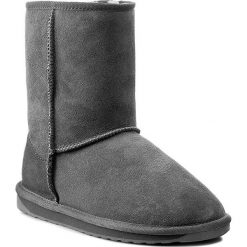 Buty EMU AUSTRALIA - Stinger Lo W10002 Charcoal 2015. Szare kozaki damskie EMU Australia, ze skóry, bez obcasa, bez zapięcia. W wyprzedaży za 369,00 zł.