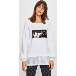 Liu Jo - Bluza. Czarne bluzy damskie Liu Jo, s, z aplikacjami, z elastanu, bez rękawów, bez kaptura. Za 549,90 zł.