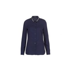 Koszule Guess CEHACHEU. Niebieskie koszule damskie Guess, xs, z aplikacjami, bez kołnierzyka, bez rękawów. Za 181,30 zł.