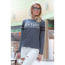 Bluza. Szare bluzy damskie Fasardi, bez wzorów, bez rękawów, bez kaptura. Za 39,00 zł.