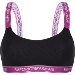 Emporio Armani Biustonosz Czarny Fioletowy. Czarne biustonosze Emporio Armani, bez wzorów, z elastanu. Za 171,95 zł.