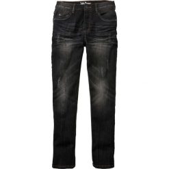 Dżinsy ze stretchem Slim Fit bonprix czarny "stone". Czarne spodnie chłopięce bonprix, bez wzorów, z jeansu. Za 74,99 zł.