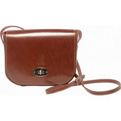 Torebki klasyczne damskie: Skórzana torba w kolorze brązowym – 52 x 35 x 28 cm