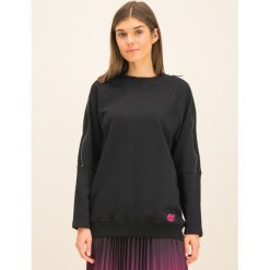 Bluza Armani Exchange 3HYM03 YJ95Z 1200. Czarne bluzy damskie Armani Exchange, xs, bez wzorów, z bawełny, bez rękawów, bez kaptura. W wyprzedaży za 319,00 zł.