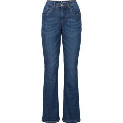 Dżinsy ocieplane ze stretchem Bootcut bonprix niebieski. Niebieskie jeansy damskie marki bonprix. Za 124,99 zł.