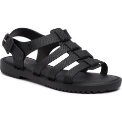Sandały MELISSA - Flox Snake Ad 32760 Black 52292. Czarne klapki damskie Melissa, bez wzorów, z tworzywa sztucznego, bez obcasa, na obcasie. W wyprzedaży za 259,00 zł.