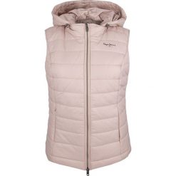 Bezrękawnik Pepe Jeans Luni. Szare kurtki damskie Pepe Jeans, na zimę, bez wzorów, z jeansu. Za 199,00 zł.