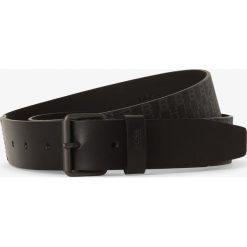 BOSS Athleisure - Pasek męski z dodatkiem skóry – Scott, czarny. Czarne paski męskie BOSS Athleisure, w paski, ze skóry, eleganckie. Za 345,95 zł.