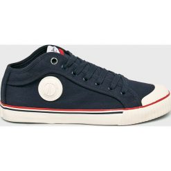 Pepe Jeans - Tenisówki Industry Basic. Białe trampki męskie Pepe Jeans, bez wzorów, z jeansu, bez zapięcia. W wyprzedaży za 199,90 zł.