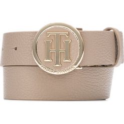 Tommy Hilfiger Pasek Beżowy. Brązowe paski damskie TOMMY HILFIGER, w paski, ze skóry. Za 290,95 zł.