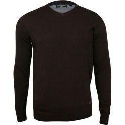 Brązowy Elegancki Sweter Męski w Serek (V-neck) -BRAVE SOUL- 100% Bawełna, Cienki SWBRSAW18EUROPIUMaubergine. Pomarańczowe swetry męskie Brave Soul, m, bez wzorów, z bawełny, eleganckie, z dekoltem w serek, bez kaptura. Za 79,00 zł.