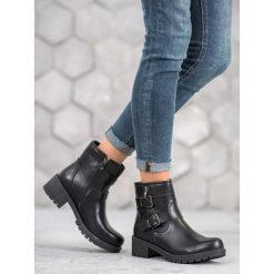 KLASYCZNE WORKERY. Workery damskie SHELOVET, ze skóry ekologicznej, klasyczne, bez obcasa, bez zapięcia. Za 76,90 zł.