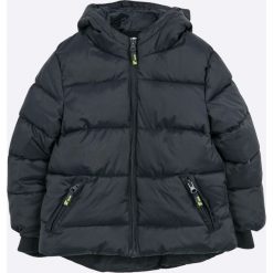 Blukids - Kurtka dziecięca 98-128 cm. Niebieskie kurtki męskie Blukids, bez wzorów, z poliesteru, krótkie, z kapturem. W wyprzedaży za 89,90 zł.