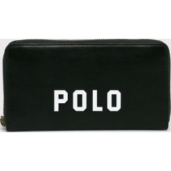 Polo Ralph Lauren - Portfel skórzany. Czarne portfele damskie Polo Ralph Lauren, w paski, ze skóry. Za 999,90 zł.