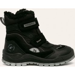 Primigi - Śniegowce dziecięce. Czarne śniegowce chłopięce Primigi, na zimę, bez zapięcia, gore-tex. Za 369,90 zł.