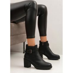 Czarne Botki Millgrove. Czarne botki damskie Renee, bez obcasa, na obcasie, bez zapięcia. Za 109,99 zł.