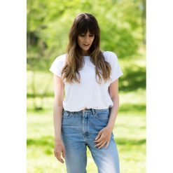 Bluzki, topy, tuniki: T-shirt luźny basic biały