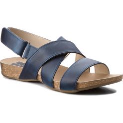Sandały SERGIO BARDI - Caserta SS127336218PF 107. Niebieskie klapki damskie Sergio Bardi, bez wzorów, ze skóry, bez obcasa. W wyprzedaży za 119,00 zł.