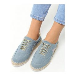 Espadryle damskie: Jasnoniebieskie Espadryle Lukrec