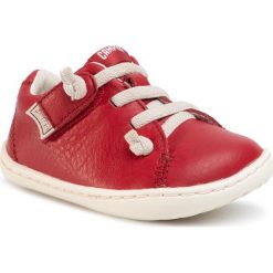 Sneakersy CAMPER - Peu Cami Fw 80212-078 Red. Czerwone trampki chłopięce Camper, bez wzorów, ze skóry, na rzepy. Za 279,00 zł.