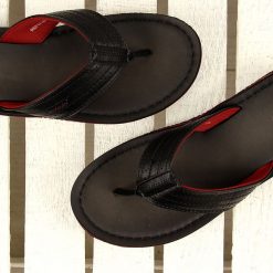 Chodaki męskie: Czarne japonki męskie casual McKeylor