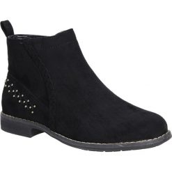 Botki z ozdobami casu 7-gl7806. Botki damskie Casu, bez obcasa, bez zapięcia. Za 129,99 zł.